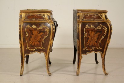 Side pair nightstands Baroque style