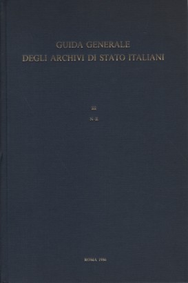 Guida generale degli Archivi di Stato Italiani