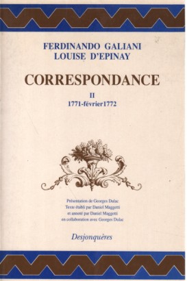 Correspondance II (1771 - février 1772)