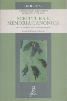 Scrittura e memoria canonica