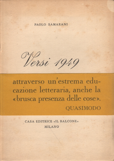 Versos 1949, Paolo Samarani