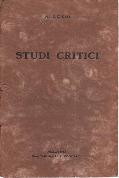 Études critiques, Alessandro Luzio