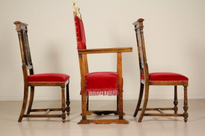 Throne side chairs pair