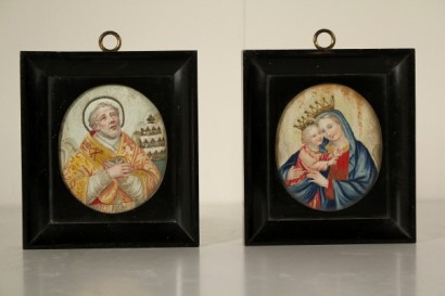 Pair of devotional pictures