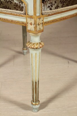 Paire de Fauteuils Laqués Style Néoclassique