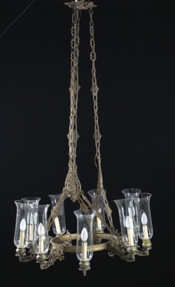 Particular bronze chandelier