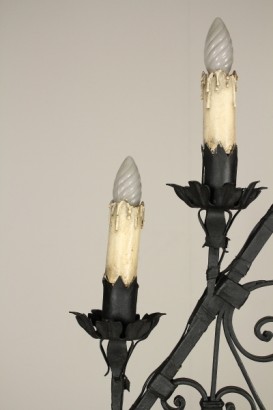 Particolare Lampadario ferro battuto