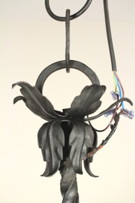 Particolare Lampadario ferro battuto