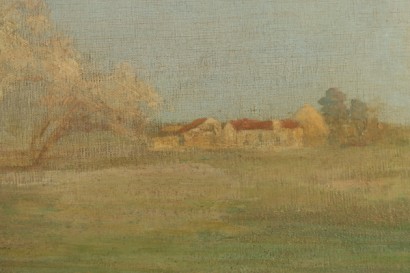 Particolare Paesaggio di campagna di Carlo Sartorelli