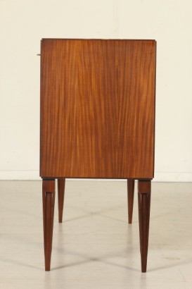 Drop-Leaf Doors Cabinet Teak Veneer Vintage Manufactured in Italy 1950s-1960s