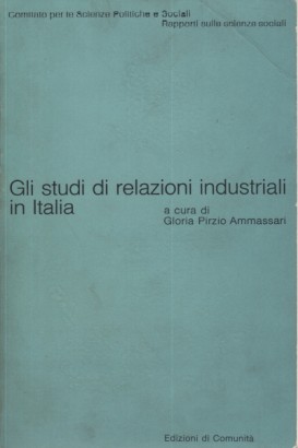 Gli studi di relazioni industriali in Italia