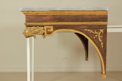 Neoclassical lacquered console table side