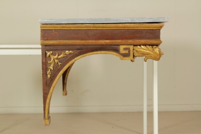 Neoclassical lacquered console table side