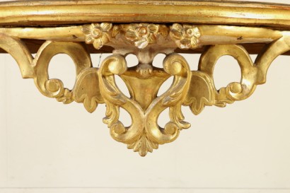 Particulier or et laqué table console