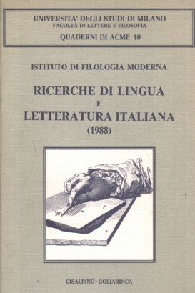 Ricerche di lingua e letteratura italiana (1988)