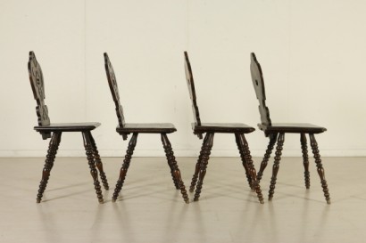 Gruppe von 4 Stilstühlen, bottega 900, 900, Liberty, Liberty Stühle, # {* $ 0 $ *}, # bottega900, # 900, #Liberty, #sedieliberty, #MadeinItaly