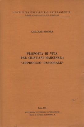 Proposta di vita per cristiani marginali: 