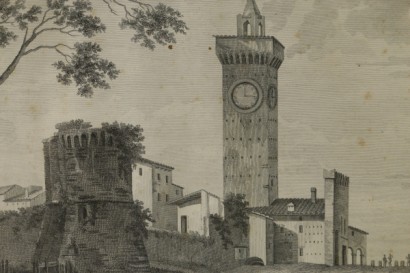 Vedute di Bernardino Rosaspina - Castel San Pietro