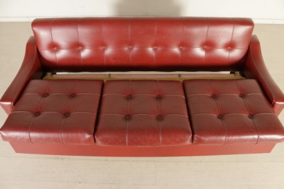 convertible sofa, single sofa bed, foam padding, imitation leather upholstery, imitation leather sofa, 50s / 60s sofa, 50s sofa, 60s sofa, #transformable sofa, #divanolettsingolo, #impottiturainespanso, #rivestimentoinsimilpelle, #divanosimilpelle, # sofaanni50- 60, # couchanni50, # couchanni60, #modernariato, # {* $ 0 $ *}, #MadeInItaly, #madeinitaly, #anticoonline