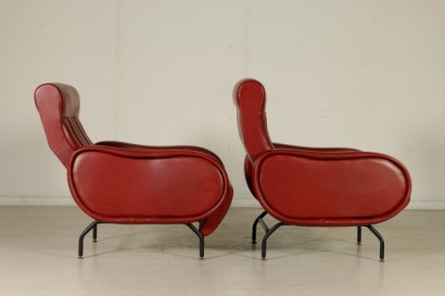 Coppia di poltrone anni 50-60 - fianco destro Coppia di poltrone anni 50-60 - fianco destro