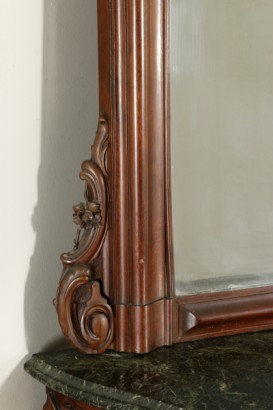 Console table with mirror Louis Philippe-detail