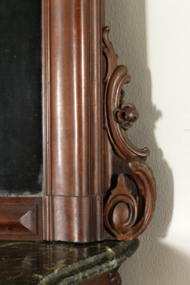 Console table with mirror Louis Philippe-detail