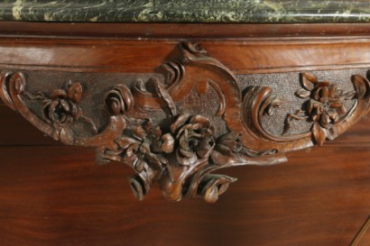 Console table with mirror Louis Philippe-detail