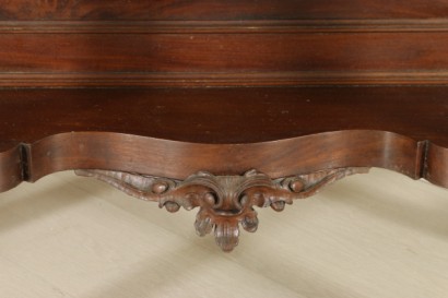 Mesa consola con espejo de Louis Philippe-detalle