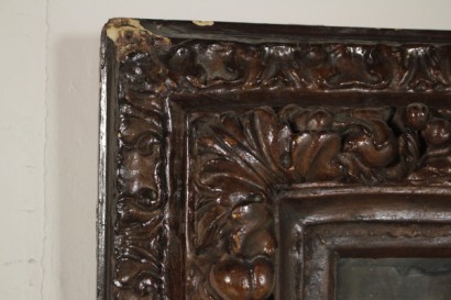 Cornice intagliata a pastiglia - particolare Cornice intagliata a pastiglia - particolare