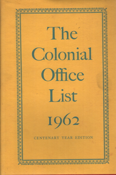 La lista de oficinas coloniales 1962, s.a.