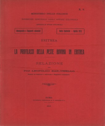 La profilassi della peste bovina in eritrea