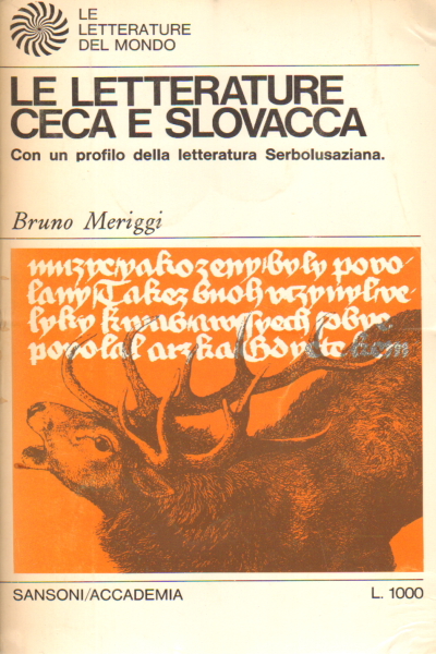 Le letterature ceca e slovacca, Bruno Meriggi