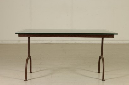 Wrought iron coffee table-front