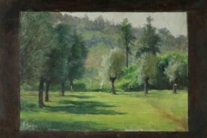 Francesco Bosso (1863 – 1933), paar Landschaften