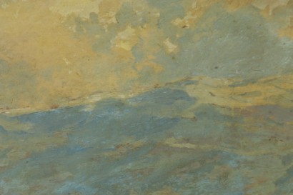 Yasser Zakaria (1891 – 1971), Landschaft mit Herden und Hirten-detail