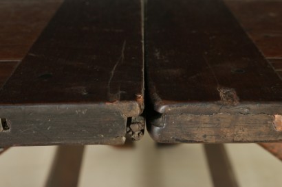 Pair of trestle tables-particular