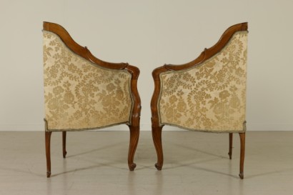 Pair of Corner Armchairs 20th Century