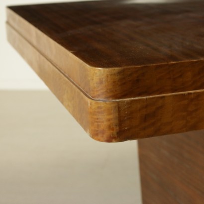 table, art decò table, art decò, mahogany table, 900 table, mahogany veneered table, {* $ 0 $ *}, anticonline