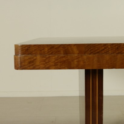 table, art decò table, art decò, mahogany table, 900 table, mahogany veneered table, {* $ 0 $ *}, anticonline