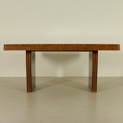 table, art decò table, art decò, mahogany table, 900 table, mahogany veneered table, {* $ 0 $ *}, anticonline