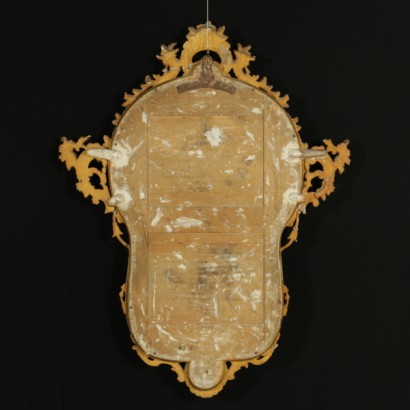 Neapolitan Baroque mirror-detail