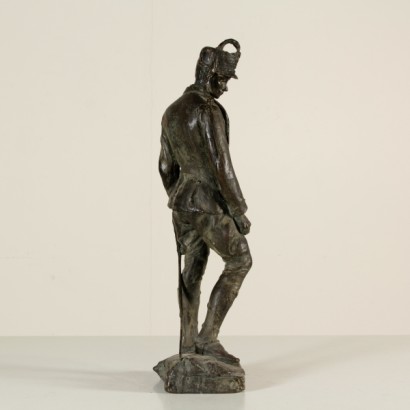 figure en bronze, statue en bronze, statuette en bronze, jeune soldat, jeune soldat en bronze, bronze de jeune soldat, {* $ 0 $ *}, anticonline