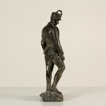 bronze figure, bronze statue, bronze statuette, young soldier, young soldier in bronze, bronze of young soldier, {* $ 0 $ *}, anticonline