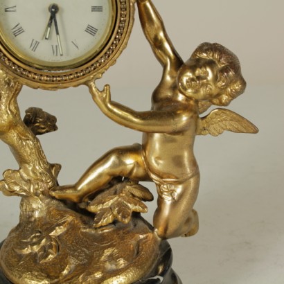 clock, bronze clock, marble base, black marble, antique bronze clock, 900 bronze clock, 900 clock, {* $ 0 $ *}, anticonline