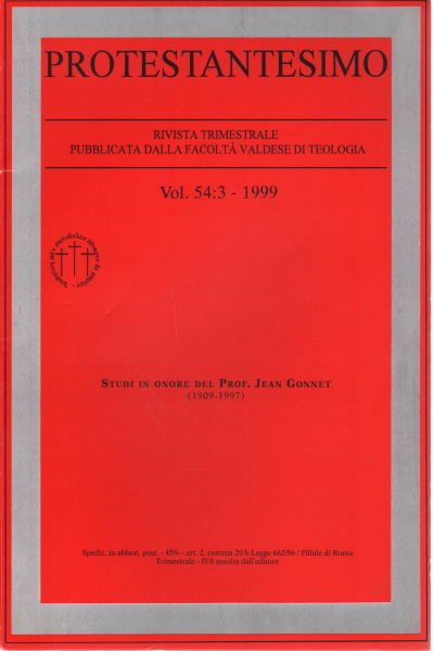 Protestantesimo Vol. 54: 3 -1999, AA.VV.
