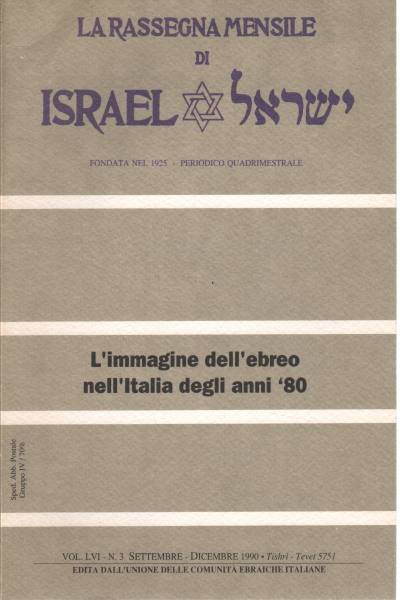 La Rassegna Mensile di Israel Vol. LVI - N. 3 Sett, AA.VV.