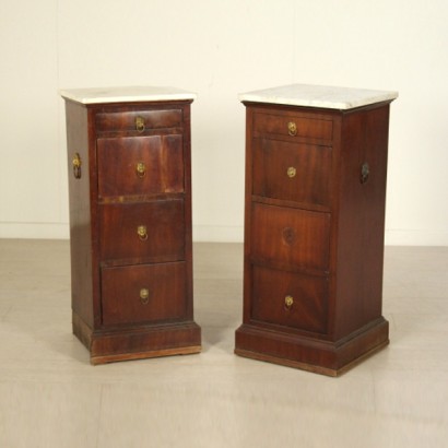 Pair nightstands Empire