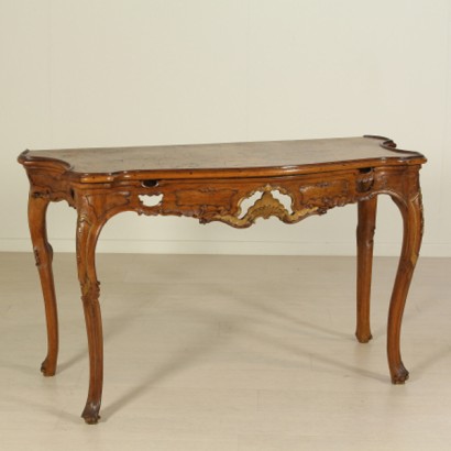 Carved console table