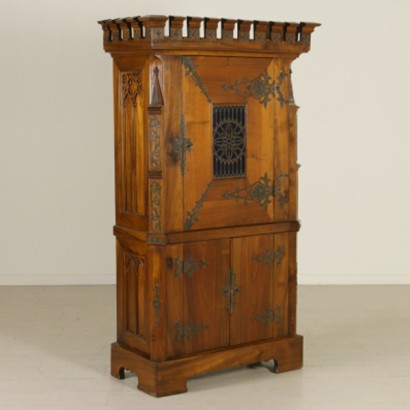 Neogothic Small Cabinet 19th Century