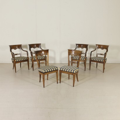 Groupe 4 fauteuils et restauration de 2 chaises